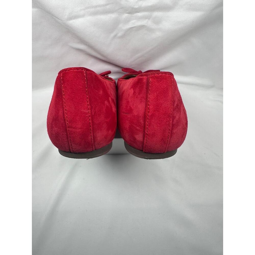 Vionic Klara Women's Size 9 M Casual Red Suede Flats Shoes With Bow - Picture 7 of 9